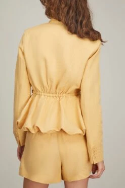 ULLA JOHNSON Talie Blazer In Dune -ULLA JOHNSON Shop ullajohnson TalieBlazerinDune 3