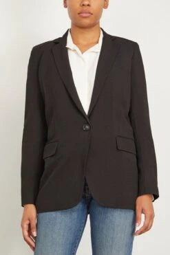 Vanessa Bruno Tilia Blazer In Noir -ULLA JOHNSON Shop vanessabruno TiliaBlazerinNoir 2