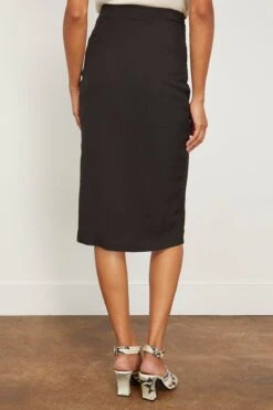 Vanessa Bruno Vannie Skirt In Noir 9 Vanessa Bruno Vannie Skirt In Noir -ULLA JOHNSON Shop vanessabruno VannieSkirtinNoir 3