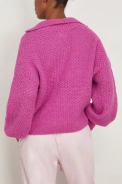 Ally Sweater In Roselle 9 Ally Sweater In Roselle -ULLA JOHNSON Shop xirena AllySweaterinRoselle 3