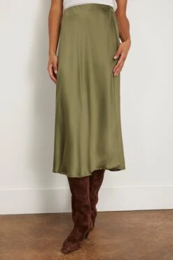 Audrina Skirt In Serpentine -ULLA JOHNSON Shop xirena AudrinaSkirtinSerpentine 2