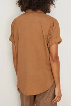 Channing Shirt In Acorn -ULLA JOHNSON Shop xirena ChanningShirtinAcorn 3