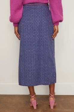 Delphine Skirt In Sahara Night -ULLA JOHNSON Shop xirena DelphineSkirtinSaharaNight 3