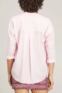 Jace Shirt In Pink Dew -ULLA JOHNSON Shop xirena JaceShirtinPinkDew 2