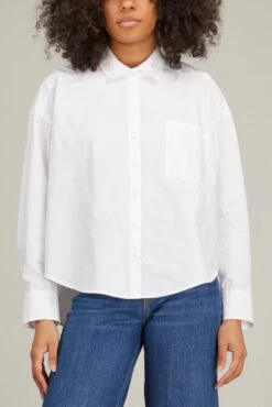 Jordy Shirt In White -ULLA JOHNSON Shop xirena jordy shirt in white 2