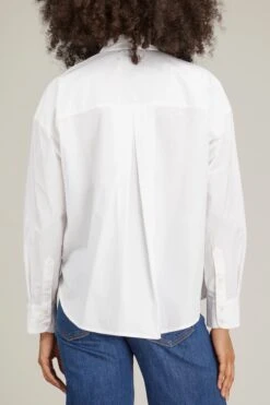 Jordy Shirt In White -ULLA JOHNSON Shop xirena jordy shirt in white 3