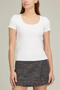 Otis Tee In White 8 Otis Tee In White -ULLA JOHNSON Shop xirena otis tee in white 2