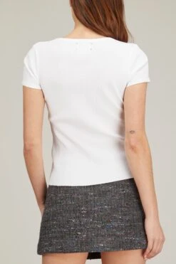 Otis Tee In White 9 Otis Tee In White -ULLA JOHNSON Shop xirena otis tee in white 3