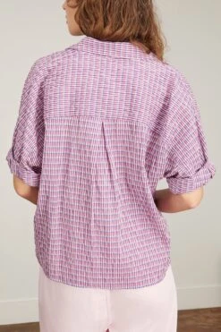 Teddy Shirt In Coral Cove -ULLA JOHNSON Shop xirena teddy shirt in coral cove 3