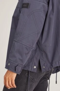 Bachette Jacket In Ink -ULLA JOHNSON Shop yves salomon bachette jacket in ink 4