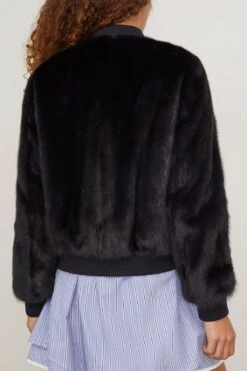 Reversible Technical Jacket With Mink Trim In Dark Blue 10 Reversible Technical Jacket With Mink Trim In Dark Blue -ULLA JOHNSON Shop yvessalomon ReversibleTechnicalJacketwithMinkTriminDarkBlue 3